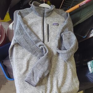 Patagonia Men's Zip-Up Sweater in Gray